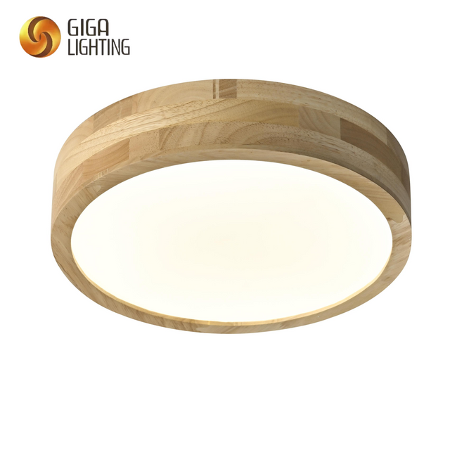 Luces de techo LED ultrafinas, luz de techo de madera Original para dormitorio, precio de contenedor de exportación al por mayor, agente de abastecimiento