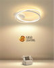 Anillo de luz geométrico minimalista para comedor, farol Led, lámparas de techo para sala de estar, dormitorio, estudio, creativo, moderno y sencillo