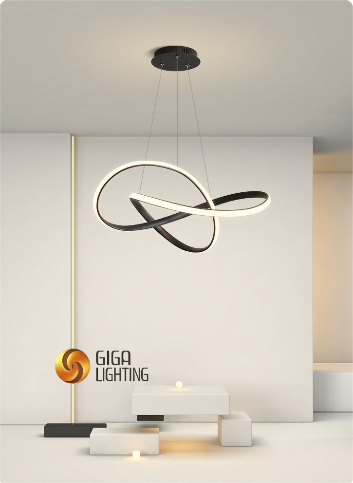 CB EMC Productor de candelabros circulares LED de arte moderno simple