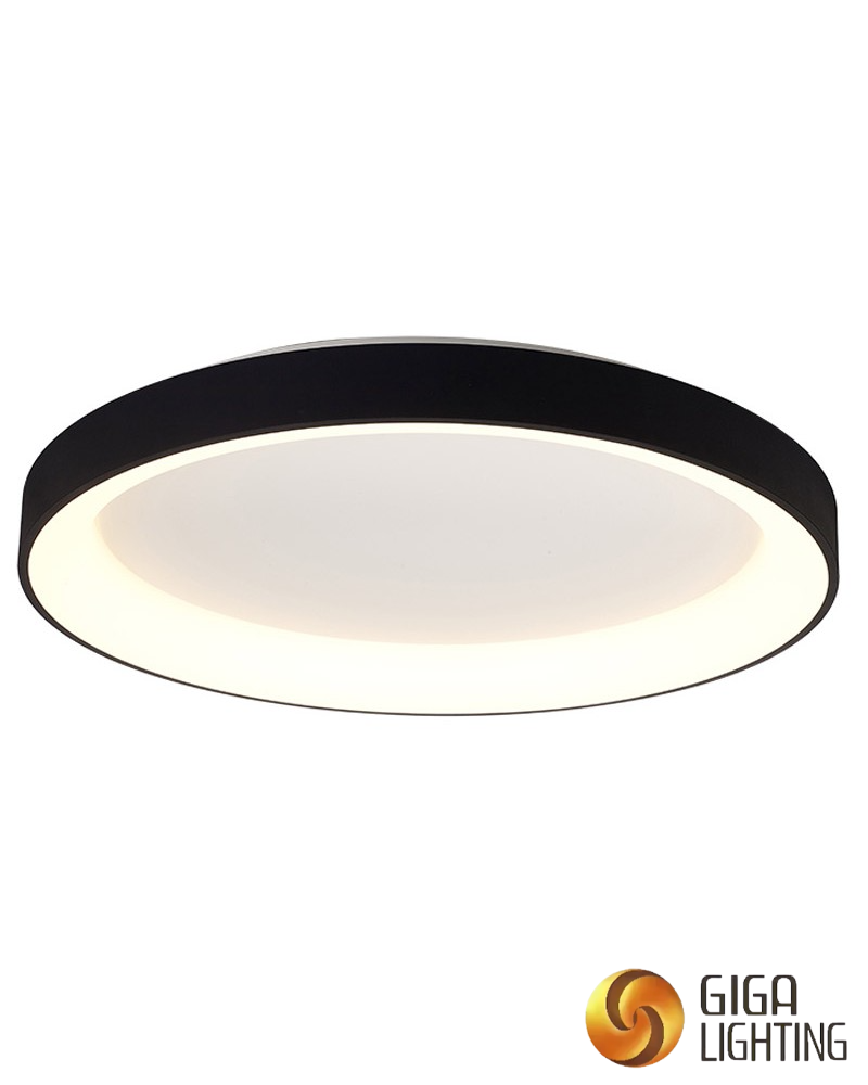 Luz de techo led redonda de madera dorada, D42, D62, D82, 40W, 60W, 80W, blanco, negro, original 