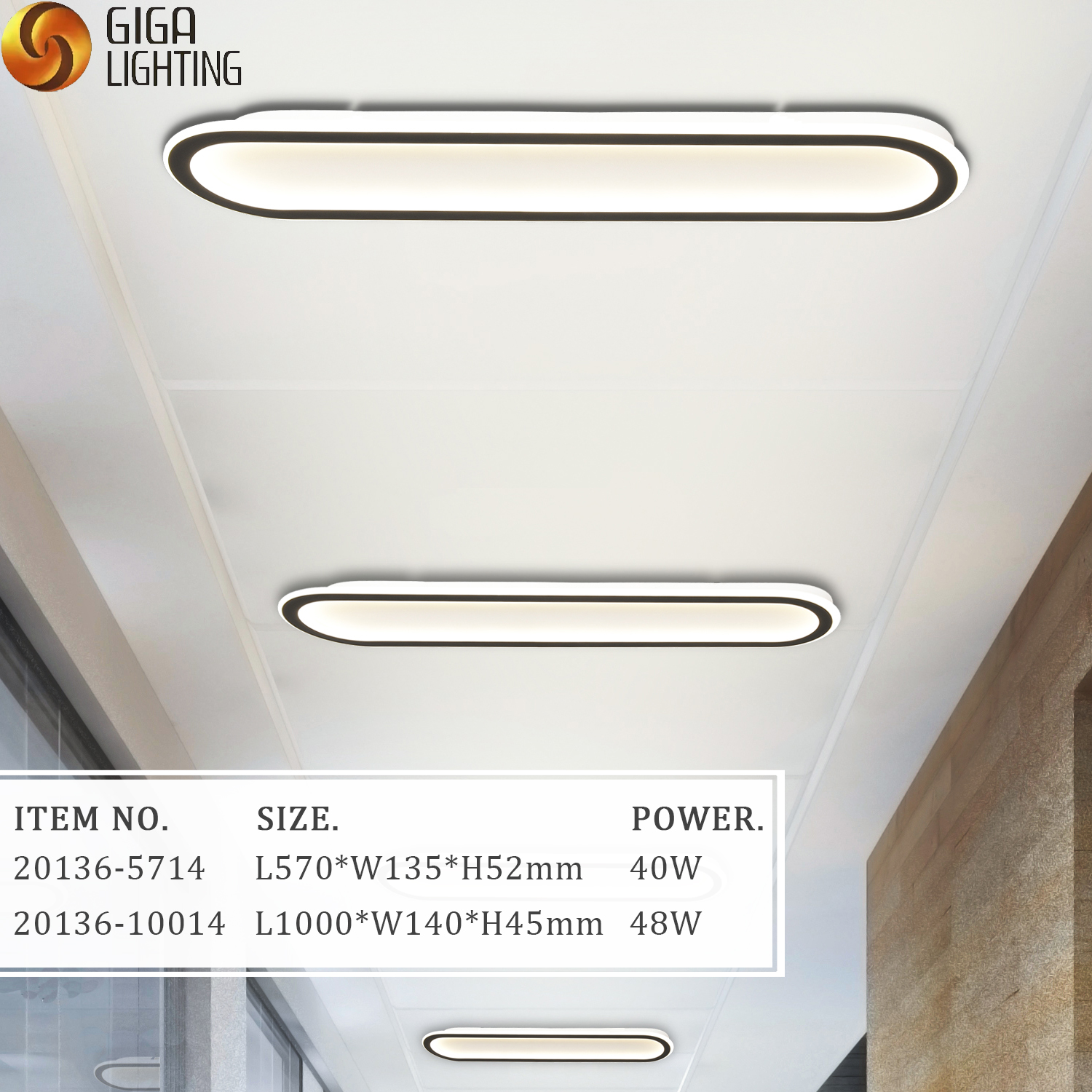 Proveedor de iluminación de techo LED para el hogar acrílico de aluminio decorativo VDE 85-265V 