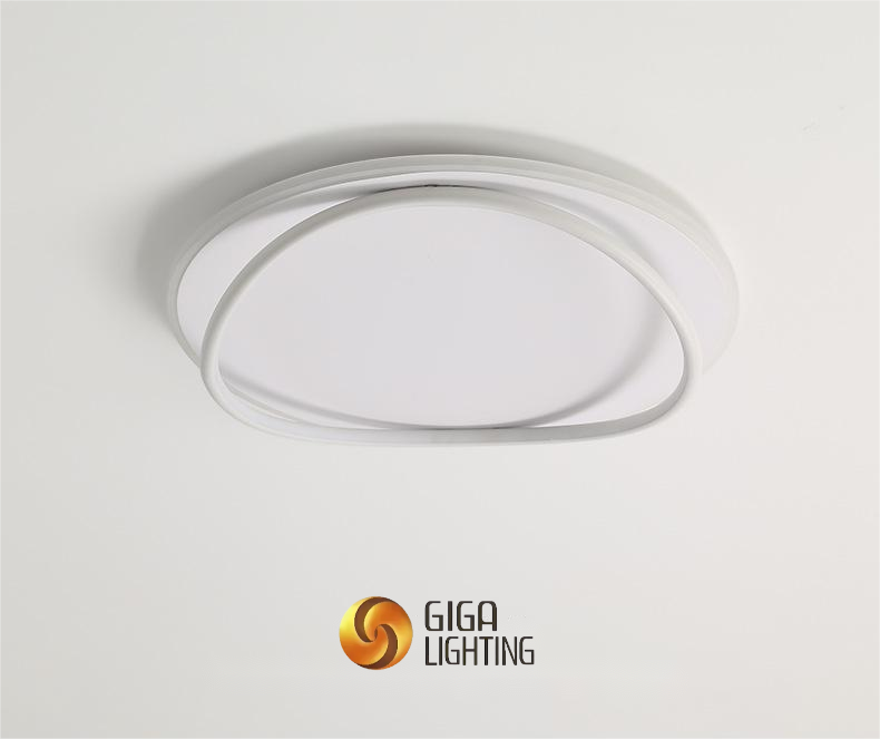 Lámpara de baño minimalista creativa sin parpadeo, luz de techo led