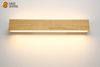 Aplique de pared con forma rectangular LED de estilo moderno de madera CB home hotel