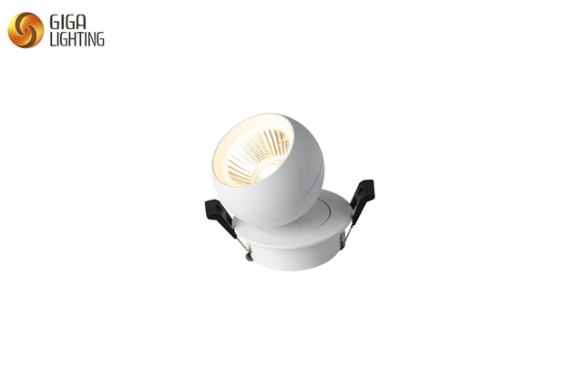 Foco empotrable CE Foco de techo blanco, GU10 Luz de techo giratoria, Foco de pared de techo LED industrial moderno Interior en globo para cocina, dormitorio, sala de estar, oficina, pasillo