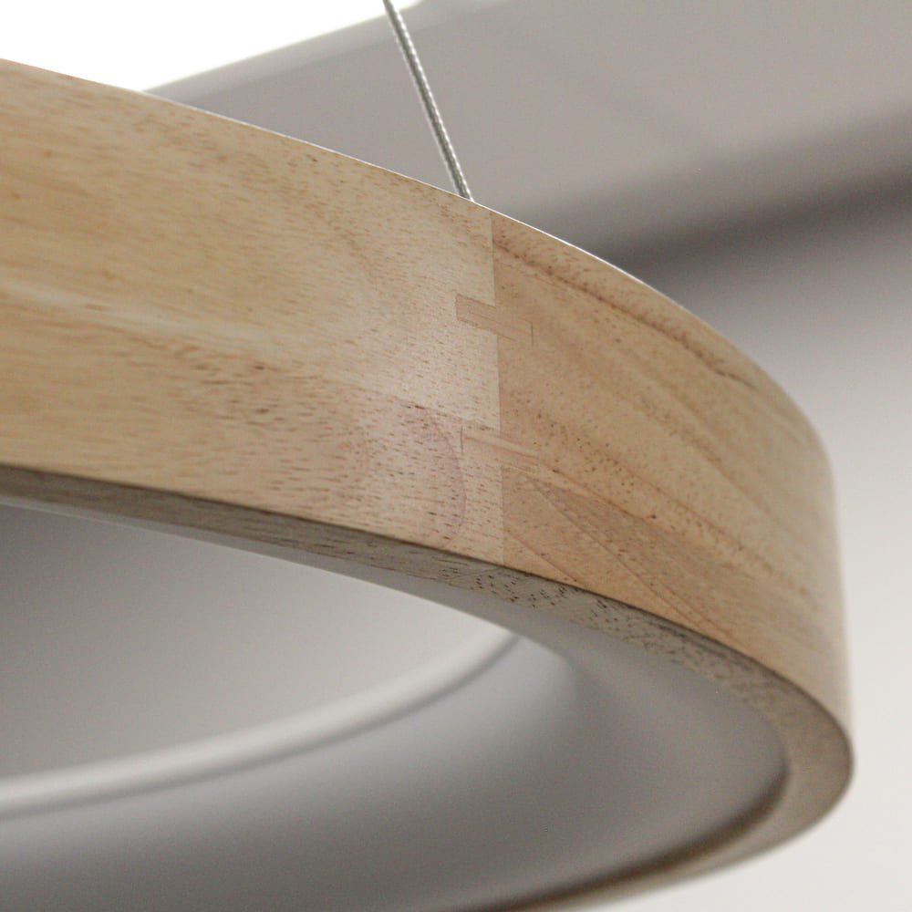 accesorio de iluminación decorativa nórdica lámpara colgante de madera LED dormitorio de estar en el hogar