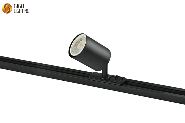 Focos de techo de producción a granel CE VDE Foco de techo redondo negro mate giratorio ajustable, casquillo GU10, luz de techo montada en superficie de aluminio Lámpara de techo Downlight