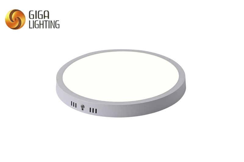 VDE 3CCT DIP Panel de luz LED de superficie IP40 Luces de techo redondas Ultrafinas, pequeñas, cúpula, lámpara de techo LED moderna impermeable con montaje empotrado Dormitorio Cocina Inodoro