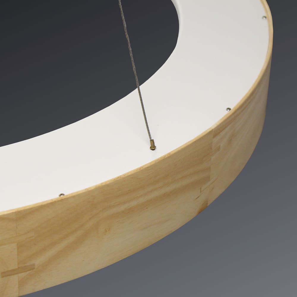 accesorio de iluminación decorativa nórdica lámpara colgante de madera LED dormitorio de estar en el hogar