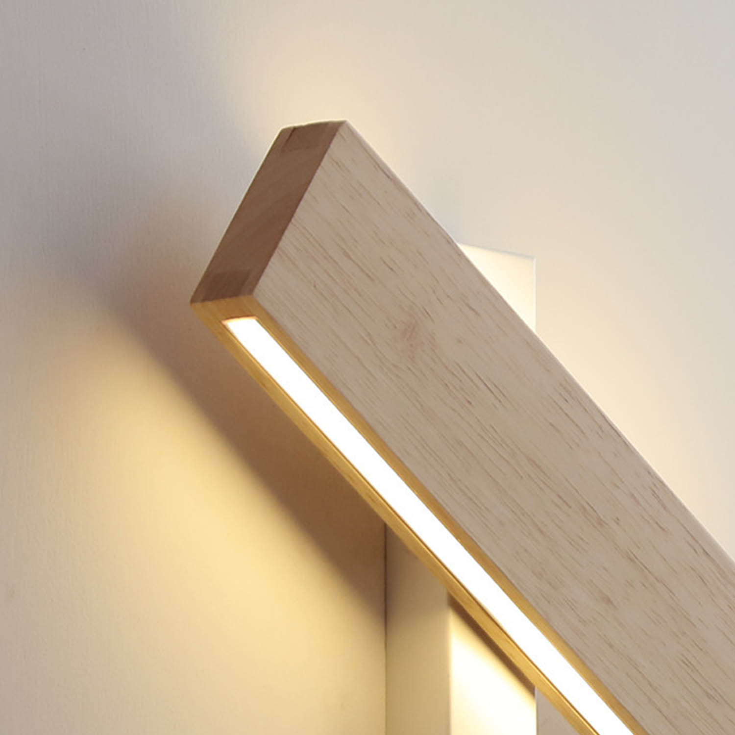 Aplique giratorio de madera LED rectangular moderno giratorio de pared LED de lámpara LED CE ROHS